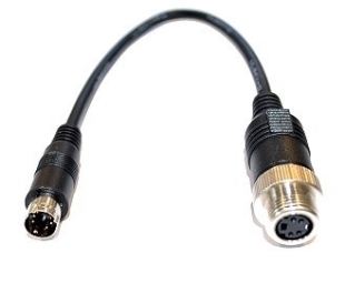 Verloopkabel 4p mini DIN female schroef CARVISION naar 4p mini DIN male